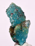 2.9cms DRUZY CHRYSOCOLLA QUARTZ CRYSTAL LILY MINE PERU 2000 YEAR DB300