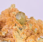 5.1cms YELLOW APATITE CRYSTALS IMILCHIL MOROCCO MINERAL SPECIMEN AB260