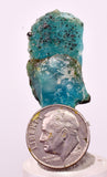2.9cms DRUZY CHRYSOCOLLA QUARTZ CRYSTAL LILY MINE PERU 2000 YEAR DB300
