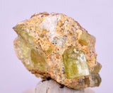 3.4cms YELLOW APATITE CRYSTALS IMILCHIL MOROCCO MINERAL SPECIMEN AB261