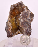 6.4cms DRUZY CHRYSOCOLLA QUARTZ CRYSTAL LILY MINE PERU 2000 YEAR DB302