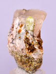 4.5cms YELLOW APATITE CRYSTALS IMILCHIL MOROCCO MINERAL SPECIMEN AB265