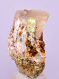 4.5cms YELLOW APATITE CRYSTALS IMILCHIL MOROCCO MINERAL SPECIMEN AB265