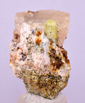 4.5cms YELLOW APATITE CRYSTALS IMILCHIL MOROCCO MINERAL SPECIMEN AB265