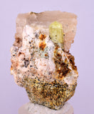 4.5cms YELLOW APATITE CRYSTALS IMILCHIL MOROCCO MINERAL SPECIMEN AB265