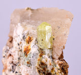 4.5cms YELLOW APATITE CRYSTALS IMILCHIL MOROCCO MINERAL SPECIMEN AB265