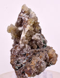 6cms DRUZY CHRYSOCOLLA QUARTZ CRYSTAL LILY MINE PERU 2000 YEAR DB306
