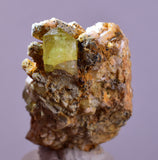 4.4cms YELLOW APATITE CRYSTALS IMILCHIL MOROCCO MINERAL SPECIMEN AB266