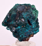 4.3cms DIOPTASE CRYSTALS CONGO EMERALD COLOR MINERAL SPECIMEN KB188