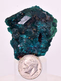 4.3cms DIOPTASE CRYSTALS CONGO EMERALD COLOR MINERAL SPECIMEN KB188