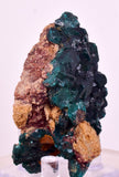 6.3cms DIOPTASE CRYSTALS CONGO EMERALD COLOR MINERAL SPECIMEN KB190