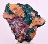 4.9cms DIOPTASE CRYSTALS CONGO EMERALD COLOR MINERAL SPECIMEN KB191