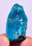 16grs GEM SILICA CHRYSOCOLLA CHALCEDONY LILY MINE PERU QUARTZ ROUGH  SB236