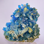 13.5cms NATURAL CHALCANTHITE  Unique Copper Druzy Peru Electric Blue Sharp Shiny Mineral Specimen Collector FB82