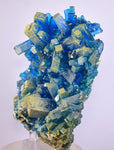 13.5cms NATURAL CHALCANTHITE  Unique Copper Druzy Peru Electric Blue Sharp Shiny Mineral Specimen Collector FB82
