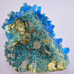 13.5cms NATURAL CHALCANTHITE  Unique Copper Druzy Peru Electric Blue Sharp Shiny Mineral Specimen Collector FB82