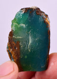 29grs GEM SILICA CHRYSOCOLLA CHALCEDONY LILY MINE PERU QUARTZ ROUGH  SB238