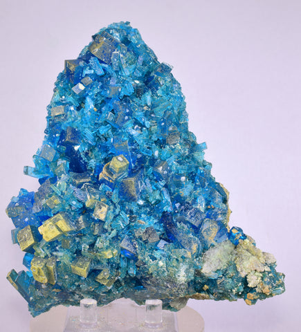13.5cms NATURAL CHALCANTHITE  Unique Copper Druzy Peru Electric Blue Sharp Shiny Mineral Specimen Collector FB83