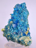 13.5cms NATURAL CHALCANTHITE  Unique Copper Druzy Peru Electric Blue Sharp Shiny Mineral Specimen Collector FB83