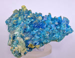 13.5cms NATURAL CHALCANTHITE  Unique Copper Druzy Peru Electric Blue Sharp Shiny Mineral Specimen Collector FB83