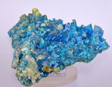 13.5cms NATURAL CHALCANTHITE  Unique Copper Druzy Peru Electric Blue Sharp Shiny Mineral Specimen Collector FB83