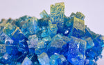 13.5cms NATURAL CHALCANTHITE  Unique Copper Druzy Peru Electric Blue Sharp Shiny Mineral Specimen Collector FB83