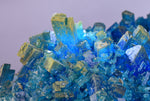 13.5cms NATURAL CHALCANTHITE  Unique Copper Druzy Peru Electric Blue Sharp Shiny Mineral Specimen Collector FB83