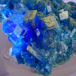 13.5cms NATURAL CHALCANTHITE  Unique Copper Druzy Peru Electric Blue Sharp Shiny Mineral Specimen Collector FB83