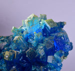 13.5cms NATURAL CHALCANTHITE  Unique Copper Druzy Peru Electric Blue Sharp Shiny Mineral Specimen Collector FB83