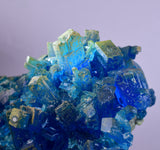 13.5cms NATURAL CHALCANTHITE  Unique Copper Druzy Peru Electric Blue Sharp Shiny Mineral Specimen Collector FB83