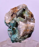 6.5cms DRUZY CHRYSOCOLLA QUARTZ CRYSTAL LILY MINE PERU 2000 YEAR DB308