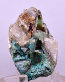 6.5cms DRUZY CHRYSOCOLLA QUARTZ CRYSTAL LILY MINE PERU 2000 YEAR DB308
