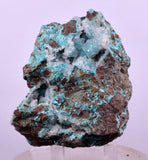 7.2cms DRUZY CHRYSOCOLLA QUARTZ CRYSTAL LILY MINE PERU 2000 YEAR DB309