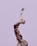0.9cms NATIVE SILVER WIRE PERU UCHUCCHACUA MINE MINERAL SPECIMEN HB363
