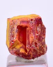 Load image into Gallery viewer, 1.2cms REALGAR CRYSTAL ORPIMENT TRANSLUCENT PERU MINERAL SPECIMEN Q346
