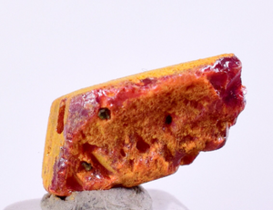 1.4cms REALGAR CRYSTAL ORPIMENT TRANSLUCENT PERU MINERAL SPECIMEN Q347