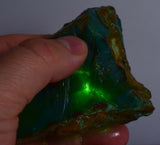 149grs gem silica chrysocolla chalcedony rough lily mine peru mineral specimen A71