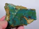 149grs gem silica chrysocolla chalcedony rough lily mine peru mineral specimen A71