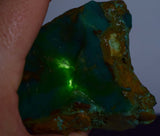 149grs gem silica chrysocolla chalcedony rough lily mine peru mineral specimen A71