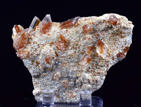 7cms selenite limonite crystals collector peru mineral specimen a89