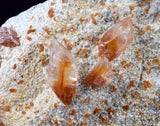 7cms selenite limonite crystals collector peru mineral specimen a89