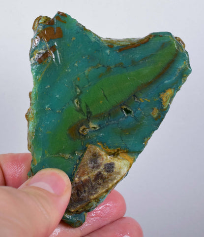 149grs gem silica chrysocolla chalcedony rough lily mine peru mineral specimen A71