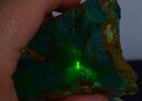 149grs gem silica chrysocolla chalcedony rough lily mine peru mineral specimen A71