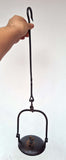 59cms ORIGINAL LENTICULAR FRANCE 1800s miners lamp tunnel lantern iron cast A150