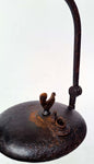 59cms ORIGINAL LENTICULAR FRANCE 1800s miners lamp tunnel lantern iron cast A150