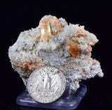 5.7cms selenite limonite crystals collector peru mineral specimen a88