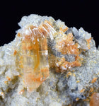 5.7cms selenite limonite crystals collector peru mineral specimen a88