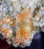 5.7cms selenite limonite crystals collector peru mineral specimen a88
