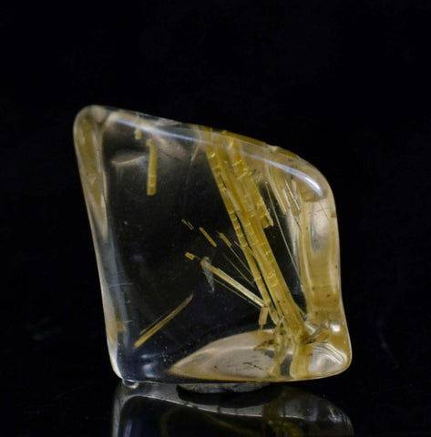8cts QUARTZ RUTILATED polished cabochon rutile pendant jewelry b432