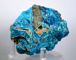 9cm GEM BLUE MALACHITE rough banded shiny new find peru prehistoric fish like mineral specimen a122